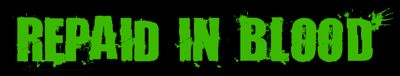 REPAID IN BLOOD logo